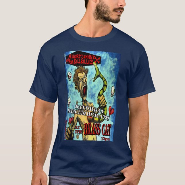 Ilskna Johnny & Killbillies @ mässingskatten Tee Shirt (Framsida)