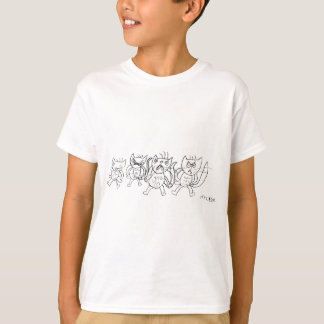 Ilskna katter t-shirt