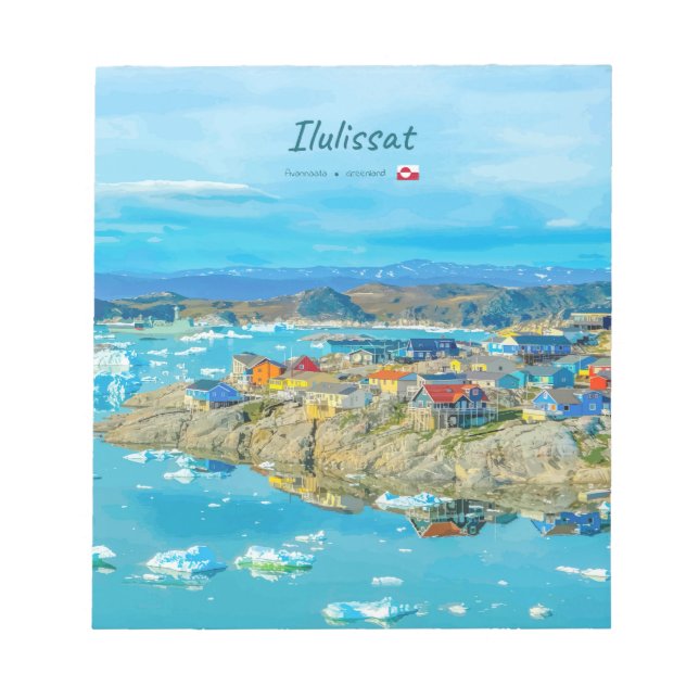 Ilulissat, Grönland - Isberg Stad Anteckningsblock (Framsida)