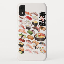 Ilustracion de comida japonesa de sushi