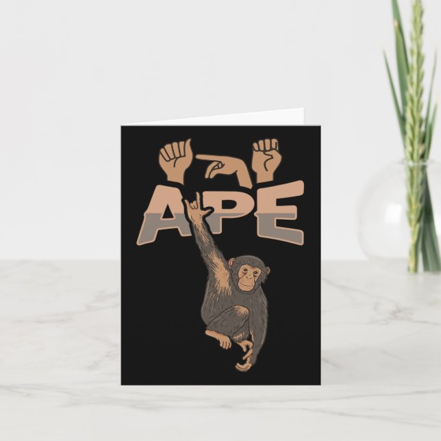 Ily Apa Asl Handgest Deaf Hörselnedsättning Medvet Kort (Framsida)
