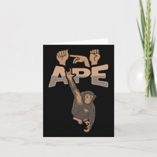 Ily Apa Asl Handgest Deaf Hörselnedsättning Medvet Kort