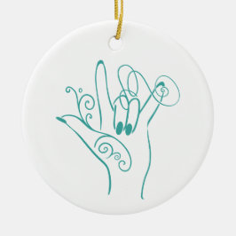 ILY ASL Handshape Ornament - Anpassa