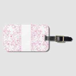 ILY Bloom - Anpassat namn ASL-design Bagagebricka