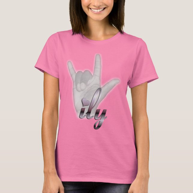 ILY-hand T Shirt (Framsida)