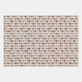 ILY Händer Färg Wrapping Papper Lakan