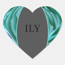 ILY-klistermärke Hjärtformat Klistermärke