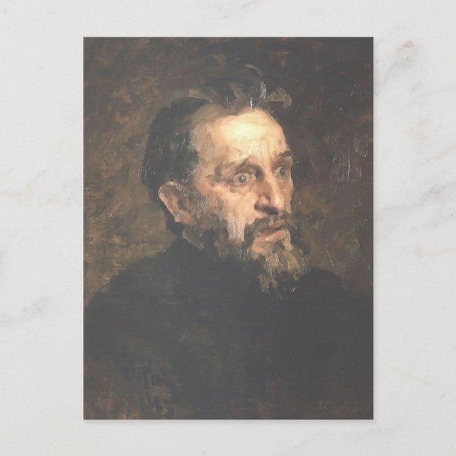 Ilya Repin- Porträtt av målargarGrigory Myasoyedov Vykort (Framsida)