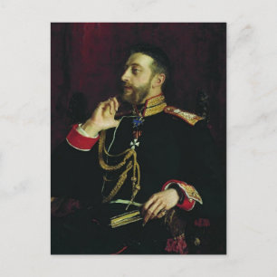 Ilya Repin-Porträtt av poet Grand Prince Vykort