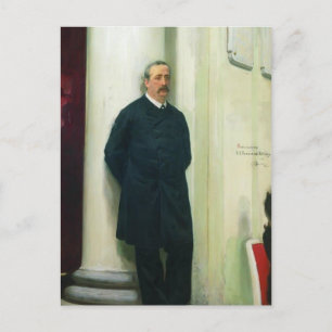 Ilya Repin-Porträtt i kompositör och kemist Vykort
