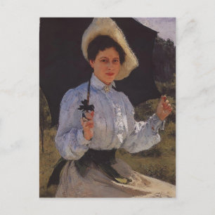 Ilya Repin- Porträtt i Nadezhda Repina Vykort