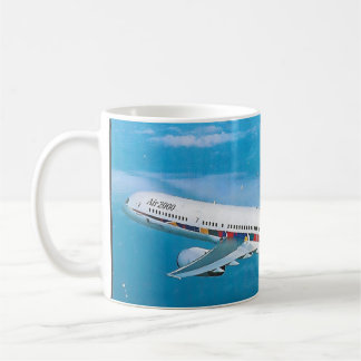 Ilyushin IL-96-300 Vintage Ryskt Flygplan Aviati Kaffemugg