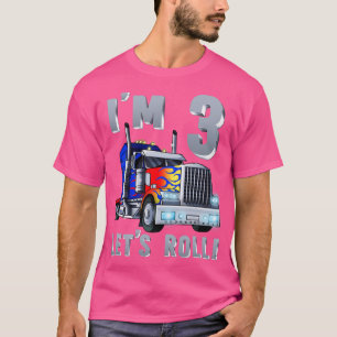 Im 3 år gammal Lets Roll Kids Big Rig Lastbil 3rd T Shirt