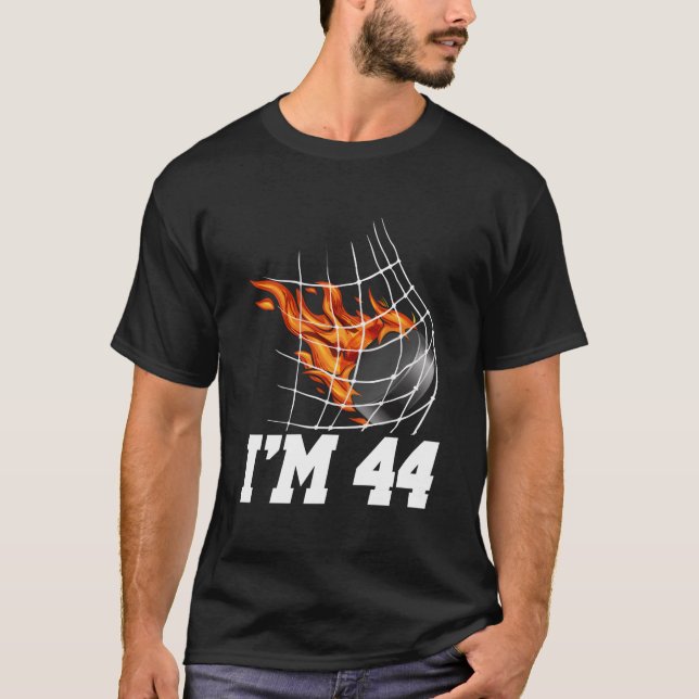 I'M 44 Ice Hockey Goal Net Sports 44Th T Shirt (Framsida)