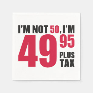 Im 49,95 plus skatt pappersservett