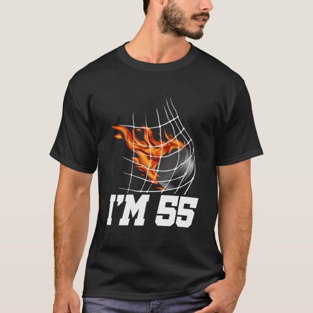 I'M 56 Ice Hockey Goal Net Sports 56Th T Shirt (Framsida)