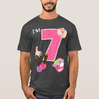 Im 7 Spa Party Birthday Girl Nail Polish Makeup T Shirt