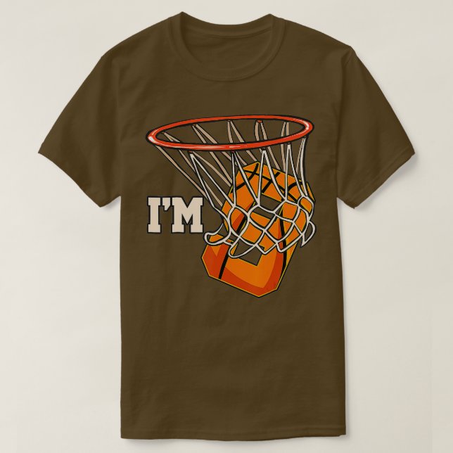 Im 9 Basketbollshem Födelsedagsfest Firande 9t T Shirt (Design framsida)