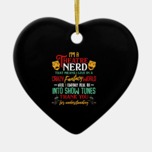 Im A Atre NERD på Acter Älskare Acter Actress Julgransprydnad Keramik