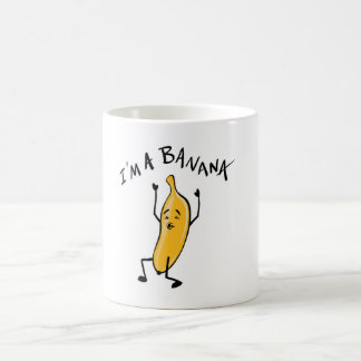 Im a Banana tecknad för Banana Älskare Coffee Mugg