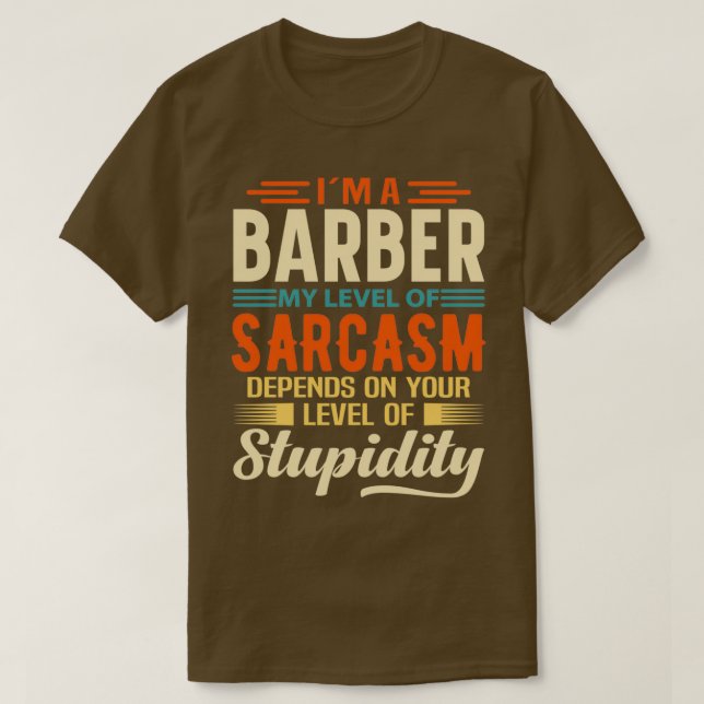 Im A Barber 1 T Shirt (Design framsida)