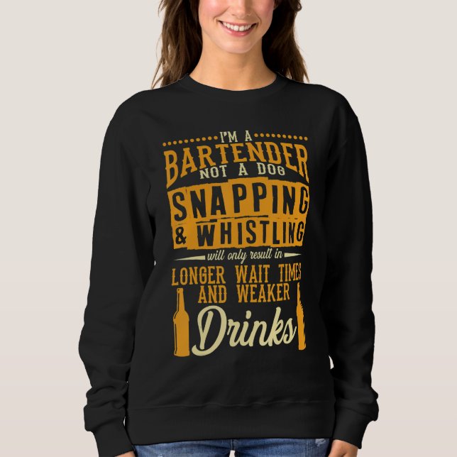 I'm A Bartender Not A Dog Bartending Bartenders T Shirt (Framsida)
