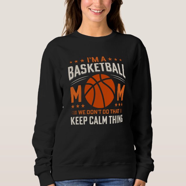 Im A Basketball Mamma-Sports-Mors dag-Funny T Shirt (Framsida)