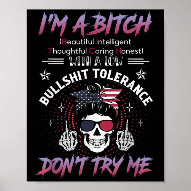 I'm A Beautiful Intelligent Thoughtful Caring Hone Poster (Framsidan)