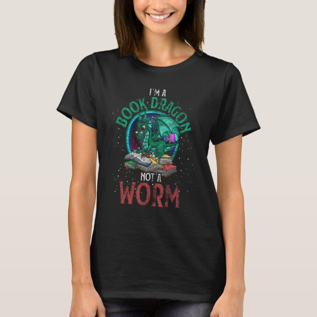 Im A Bok Dragon INTE A Mask Dragon T Shirt (Framsida)