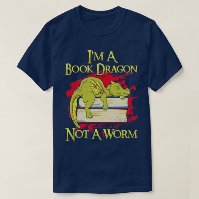 Im A Bok Dragon Inte A Mask T Shirt (Design framsida)