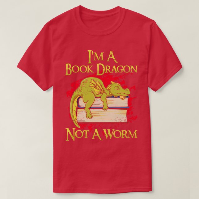Im A Bok Dragon Inte A Mask T Shirt (Design framsida)
