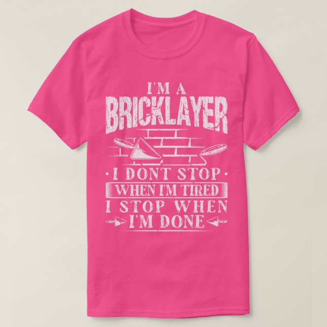 Im A Brickayer Conreta Trowel Design for Cement T Shirt (Design framsida)