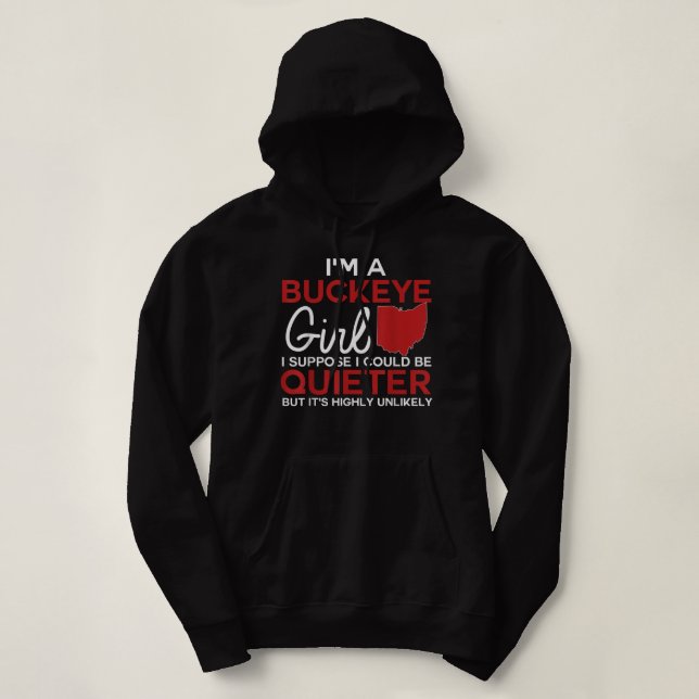 Im a Buckeye Girl Ohio State for Women T Shirt (Design framsida)