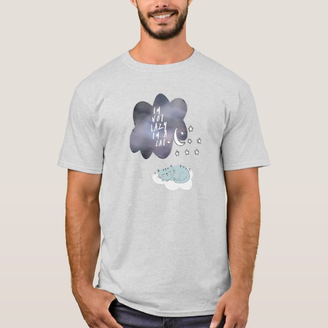 Im A Cat Funny Cat Dam T Shirt (Framsida)