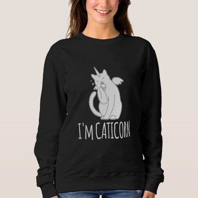 Im A Caticorn Unicorn Cat T Shirt (Framsida)