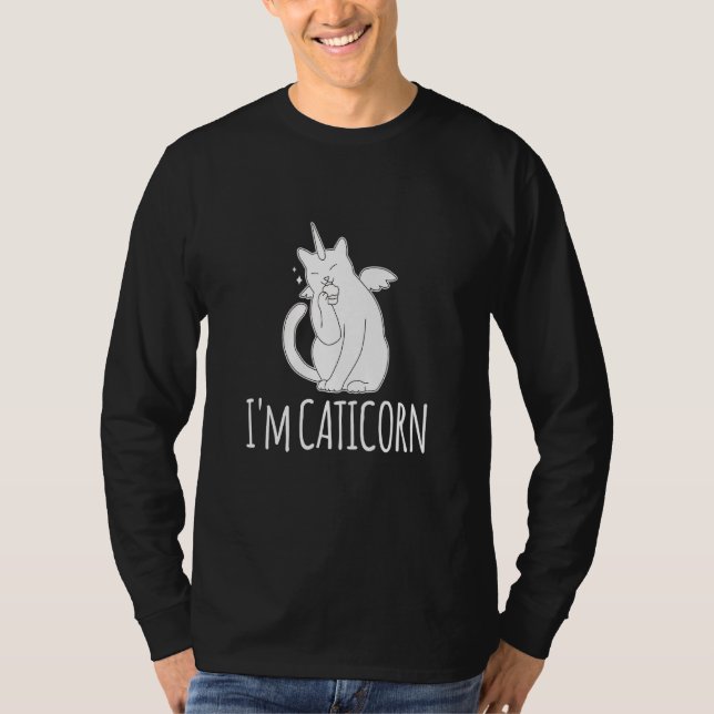Im A Caticorn Unicorn Cat T Shirt (Framsida)