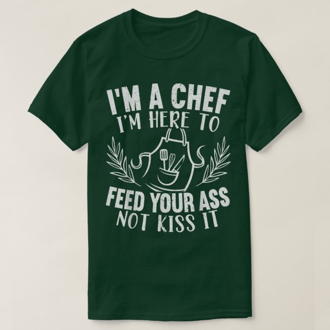 Im A Chef Distress Apron T Shirt (Design framsida)