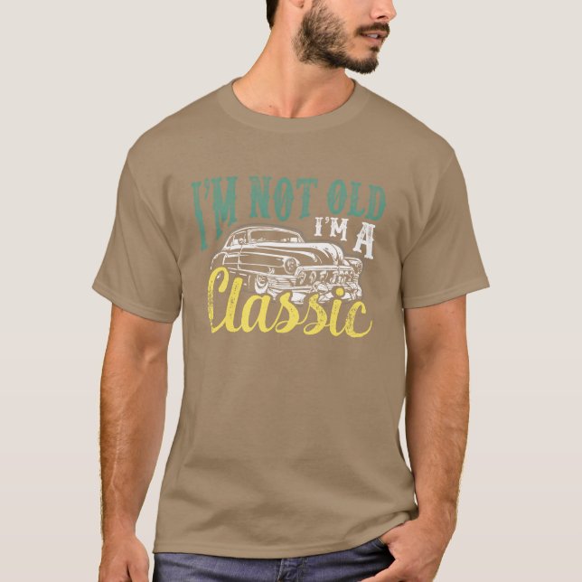 Im A Classic Car Mechanic Birthday Gift girl T Shirt (Framsida)