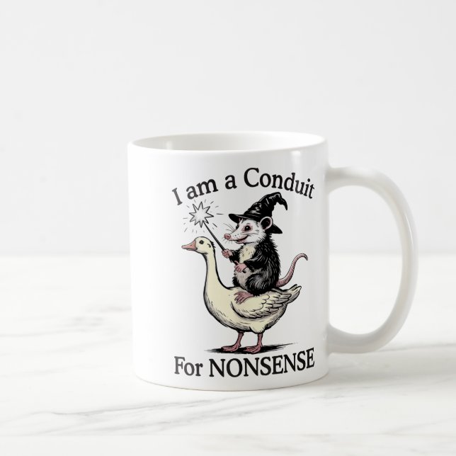 I'm A Conduit For Nonsense Funny Ossum Meme Humor  Kaffemugg (Höger)