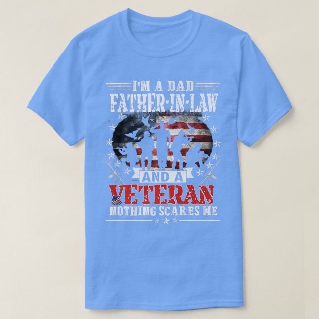 I'm A Dad FatherInLaw Veteran Father's Day Funny P T Shirt (Design framsida)