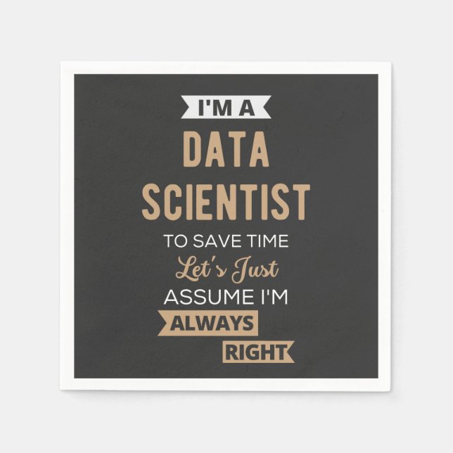 I'm A Data Scientist, To Save Time Let's Just Pappersservett (Framsidan)
