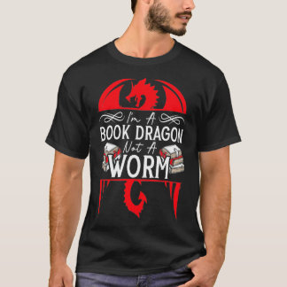Im A Dragon not a Mask Funny Bok Reader Bookworm T Shirt