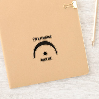 "I'm a Fermata, Hold Me" transparent sticker Klistermärken
