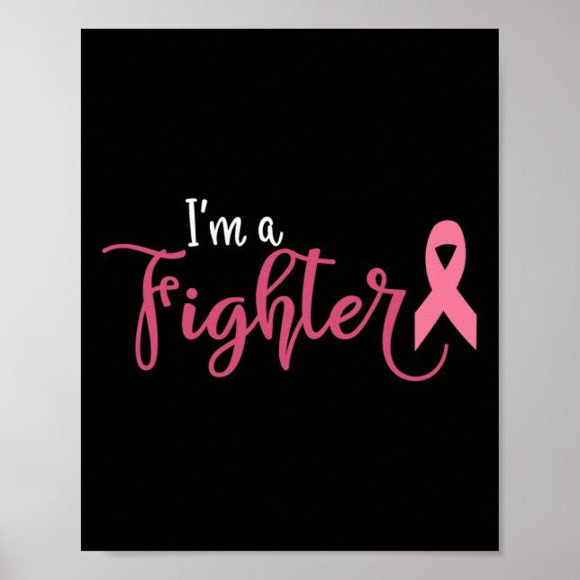 Im A Fighter Breast Cancer Awareness Poster (Framsidan)