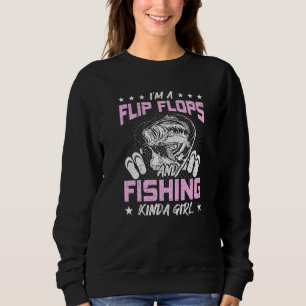 Im A Flinflip flops och Fishing Kinda Girl Flygfis T Shirt