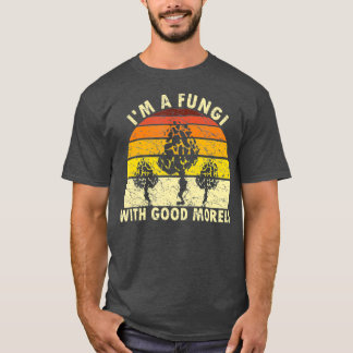 Im A Fungi Funny Mushroom Foraging Retro T Shirt