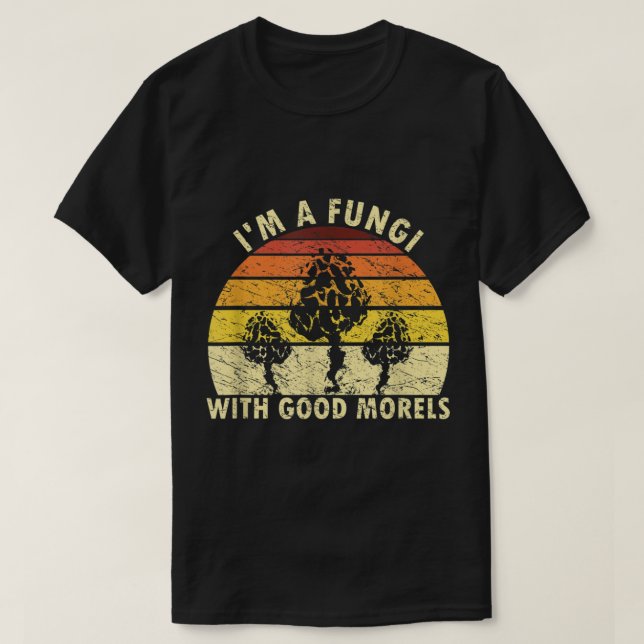 Im A Fungi Funny Mushroom Foraging Shirt Retro Fun T (Design framsida)