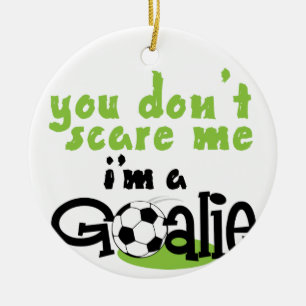Im A Goalie Julgransprydnad Keramik