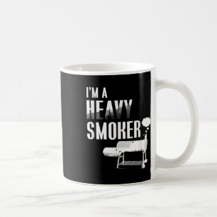 Im A Heavy Smoker Bbq Grilling Kött Gris Roligt Gi Kaffemugg