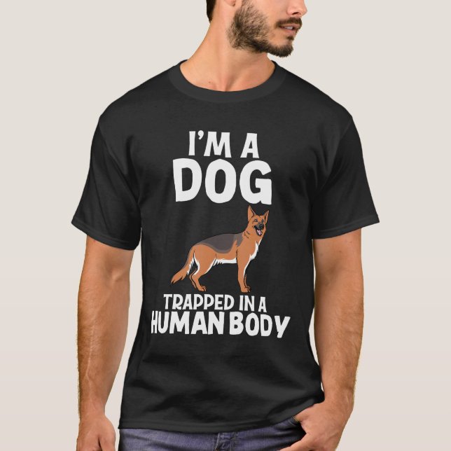 Im A Hund German Shepherd Dam Tee (Framsida)